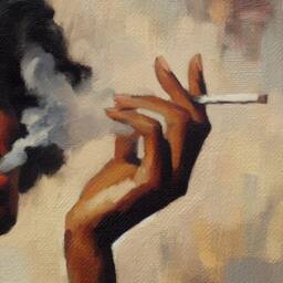 Black Woman Art Print Fashion Wall Art, African American Painting - thumbnail 3