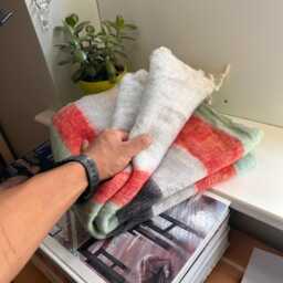 Hand-Loomed Yak Wool Blend Blanket Bed Sofa Throws Fairly Traded From Nepal Travel/Camping Pashminas Ideal Gift M5 - thumbnail 3