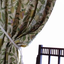 Morris & Co Fruit Door Curtain Mustard - thumbnail 2