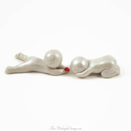 Handmade Care Figurine Set Sandplay Therapy Sculptures - thumbnail 1