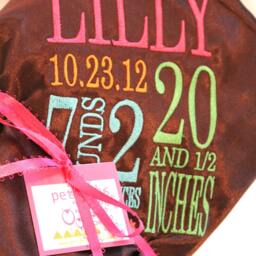 Personalized Baby Blanket - Custom Birth Stats Minky Soft Toddler Unique Gift Plush Keepsake - thumbnail 3