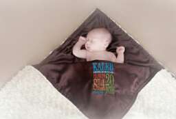 Personalized Baby Blanket - Custom Birth Stats Minky Soft Toddler Unique Gift Plush Keepsake - thumbnail 1