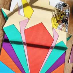 Shooting Star Rainbow Mirror Wall Art - Maximalist Colourful Bold Dopamine Decor - thumbnail 3