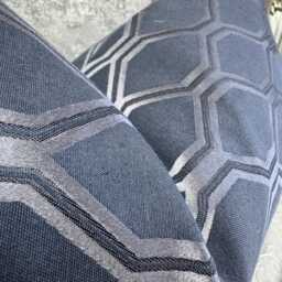 Geometric Navy Cushion Cover, Modern Bed Throw Pillow New Home Gift, Accessories, Soft Furnishing , Cover - thumbnail 2