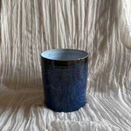 Sea Fever Planter, Handmade Glazed Pot, Blue Plant Large Vessel, Unique British Gift, Handcrafted Pots - thumbnail 4