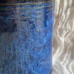 Sea Fever Planter, Handmade Glazed Pot, Blue Plant Large Vessel, Unique British Gift, Handcrafted Pots - thumbnail 2