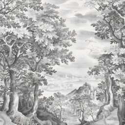 Panoramic Scenery Black & White Romantic Photo Printed Custom Made - Vnt-73 Window Roller Blind, Opaque Or Total Blackout Shade, Cord/Less - thumbnail 2