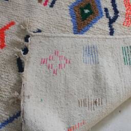 Moroccan Handmade Rug , Beni Ourain Style Morocco Wool Berber Rug, Modern Rug, Hand Woven Azilal - Brown Rug - thumbnail 4