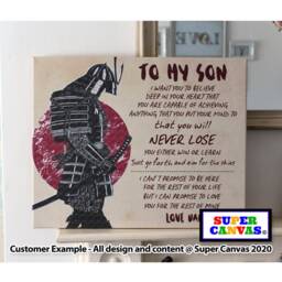 Son Soldier Personalised Word Art Picture Frame Wall Framed Canvas Print Handmade Unique Graduation Birthday Christmas Gift For - thumbnail 2