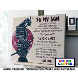 Son Soldier Personalised Word Art Picture Frame Wall Framed Canvas Print Handmade Unique Graduation Birthday Christmas Gift For - thumbnail 1