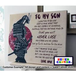 Son Soldier Personalised Word Art Picture Frame Wall Framed Canvas Print Handmade Unique Graduation Birthday Christmas Gift For - thumbnail 3