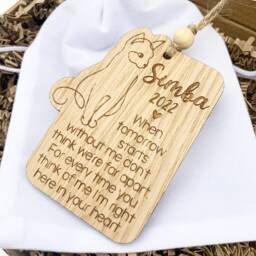 Cat Loss Remembrance Memorial Sympathy Gift - Pet Keepsake Ornament - thumbnail 3