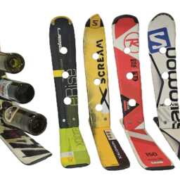 Recycled Snow Ski Wine Rack Spring Special, Customizable - thumbnail 4