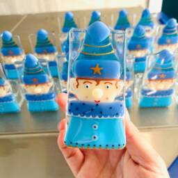 Elf Christmas Fused Glass Candle Holder Decoration - Fused Glass Decoration, Cornish Glass, Cornwall - thumbnail 3