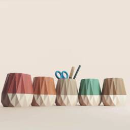 Wooden Pencil Pot, Storage, Idea For Office Accessories, Office Storage & Decoration, Scandinavian Design, Gift Home - thumbnail 3