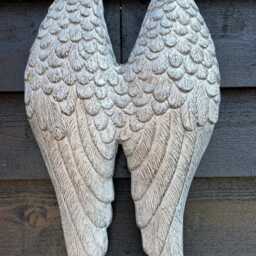 Wall Art Hanging Angel Wings Silver Home Garden Decor Decoration Gift - thumbnail 2