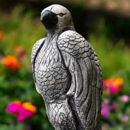 Concrete Eagle Statue Stone Bird Figurine Cement Garden Sculpture Outdoor Yard Ornament Handmade Raptor Decor Gift For Lover - thumbnail 2