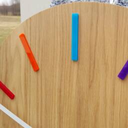 Large Wall Clock - Oak 19 - thumbnail 2