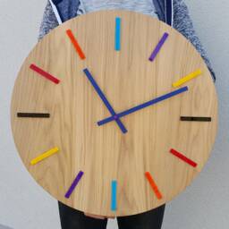 Large Wall Clock - Oak 19 - thumbnail 4