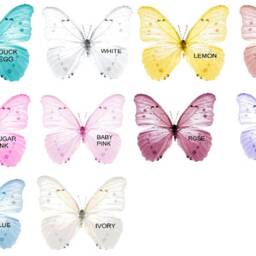 Pastel Pink 3D Butterfly Wall Decor Nursery Or Girl's Room, Set Of 6 - thumbnail 2