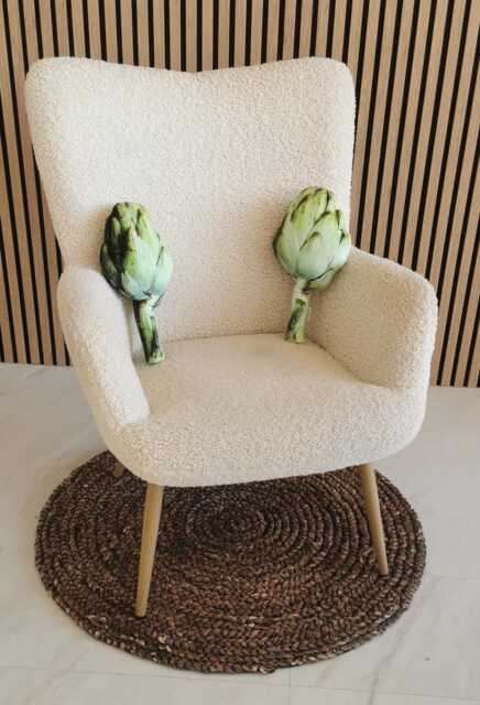 Artichoke Pillow Velvet Plush, Kitchen & Dining Decor - image 1