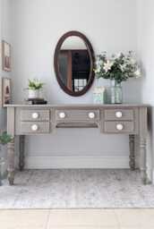 Vintage, Rustic Country Style Solid Pine Desk/Dressing Table
