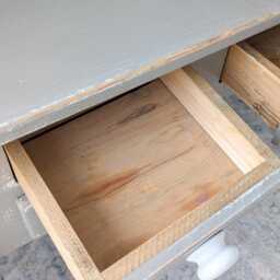 Vintage, Rustic Country Style Solid Pine Desk/Dressing Table - thumbnail 4