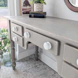 Vintage, Rustic Country Style Solid Pine Desk/Dressing Table - thumbnail 3