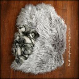 Faux Fur Sheepskin Throw Rug - Shaggy Soft Thick Dog, Cat, Pet Bed Accents Designer Rugs Usa - thumbnail 2