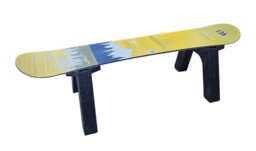 Burton Recycled Snowboard Bench Or Table Handmade Outdoor Seating - thumbnail 1