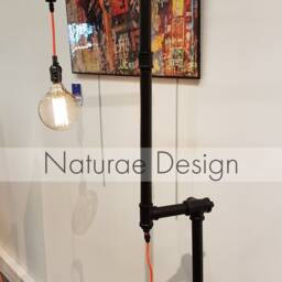 xl Raw Wood Lighting Lamp Design Loft Vintage Edison Natural - thumbnail 2