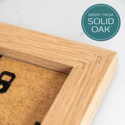 Personalised 5Th Anniversary Oak Picture Frame Botanical Design - Uv639 - thumbnail 4