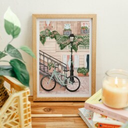 Montmartre Paris, Paris Art Print, Art, City Travel Poster - thumbnail 2