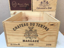 Grand Cru Margaux 12 Bottle French Wooden Wine Box - First Growth Crate Ideal For Storage Solutions Or Your Cellar Store - thumbnail 1