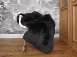 Sheepskin Rugs Gray Anthracite Throw Genuine Leather Wool Carpet Decorative Rug Comfy, Carpet Shag Cozy Good Gift - thumbnail 1