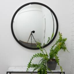 Orbis??? Stunning Round Convex Mirror With Polished Stainless Steel Frame - thumbnail 2