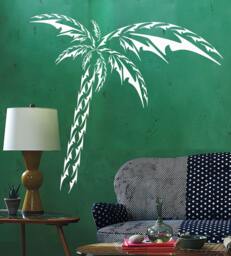 Wall Vinyl Decal Floralornamental Palms Tree Floral Modern Ethnic Abstract Home Art Decor - #1162Dz - thumbnail 1