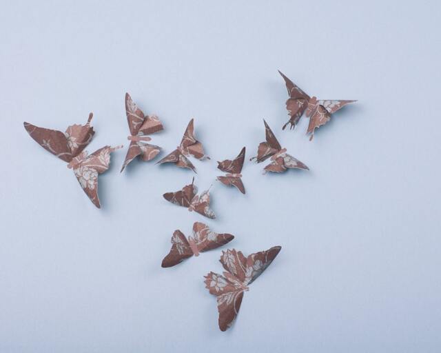 3D Butterfly Wall Art French Linen Paper Butterflies For Decor, Nursery, Children's Room - image 1