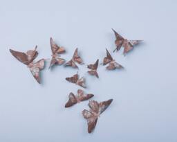 3D Butterfly Wall Art French Linen Paper Butterflies For Decor, Nursery, Children's Room - thumbnail 1