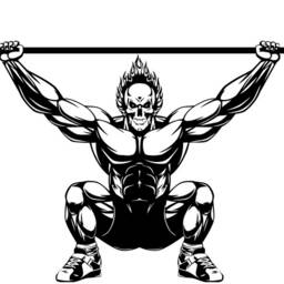 Bodybuilder Vinyl Sticker Powerlifter Training Room Wall Decal Gym Interior Decoration Strongman With Barbell Design Sporting Poster - 3Qpt - thumbnail 3