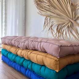 Boho Tufted Corduroy Floor Cushion With Linen & Velvet Options - thumbnail 3
