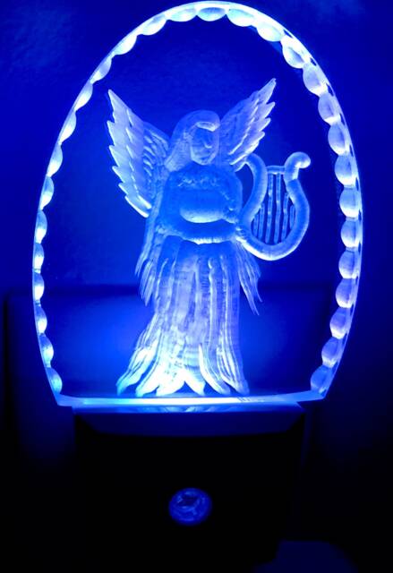 Angel With Harp Night Light - image 1