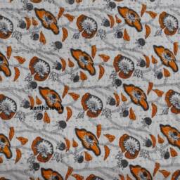 Handmade Cotton Kantha Quilt, Indian Bedspread Throw - 60 X 90 Inches - thumbnail 3