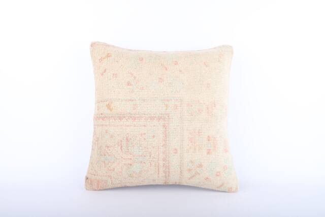 Handwoven Turkish Kilim Pillow Cover Boho Home Decor - 18x18 - image 1
