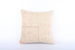 Handwoven Turkish Kilim Pillow Cover Boho Home Decor - 18x18 - thumbnail 1