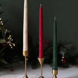 Nutcracker Taper Candles - Set Of 2 Christmas Dinner Decor - thumbnail 2