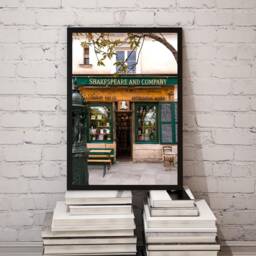 Shakespeare & Company Bookstore Paris Poster - Iconic Literary Wall Art Book Lover's Decor - thumbnail 1