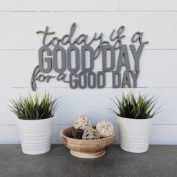 Today Is A Good Day Wood Sign - Farmhouse Style Wall Decor - thumbnail 2