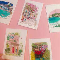 Mirissa Sketch/ Travel Illustration/Art Print A5, A4, A3, A2 Wall Birthday Housewarming Gift Anniversary - thumbnail 2