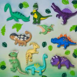 Personalized Felt Dinosaur Ornament Christmas Ornaments For Hangingt-Rex Dino Nursery Decor - thumbnail 3